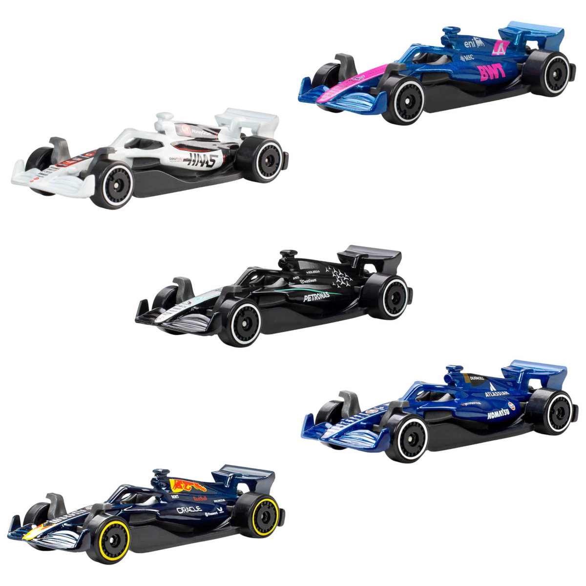 Automodelių rinkinys HOT WHEELS F1 bolidai, 5 vnt.-1