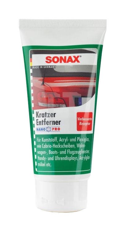 Polirolis SONAX, skaidraus plastiko įbrėžimų šalinimui, 75 ml