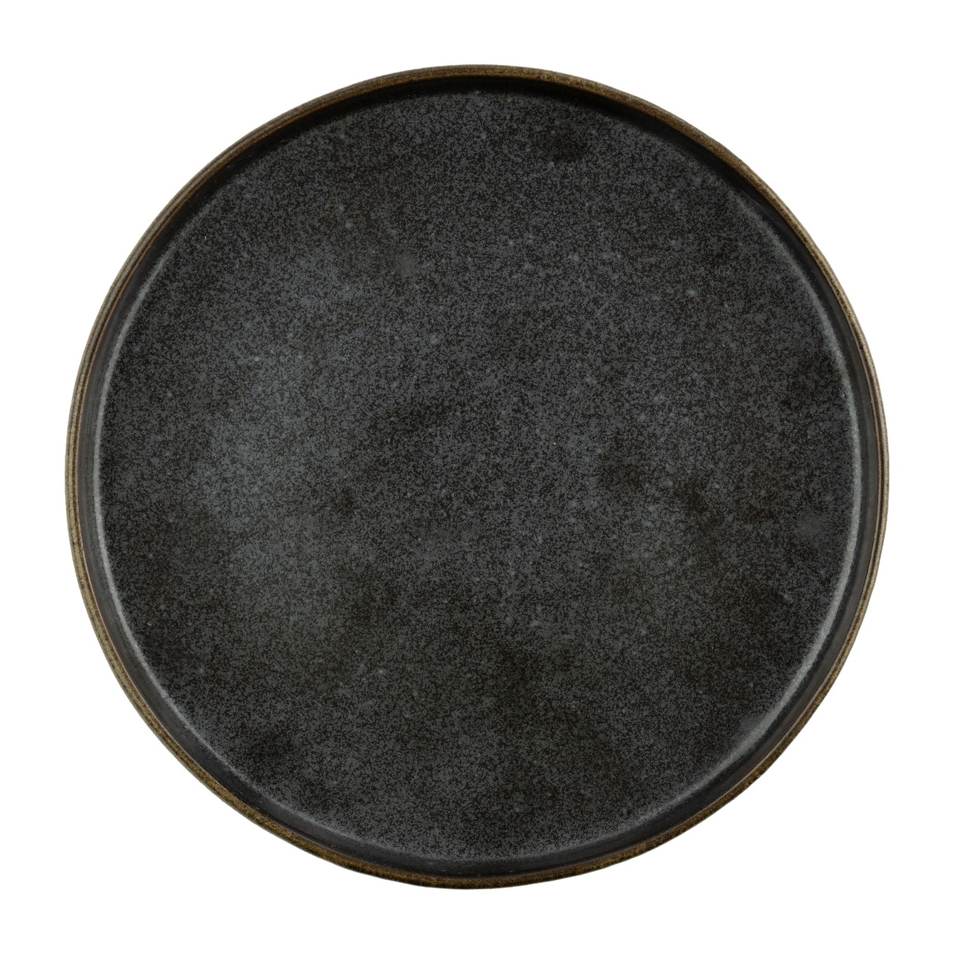 Porcelianinė pietų lėkštė AURORA Urbano, juodos sp., 27 cm-0