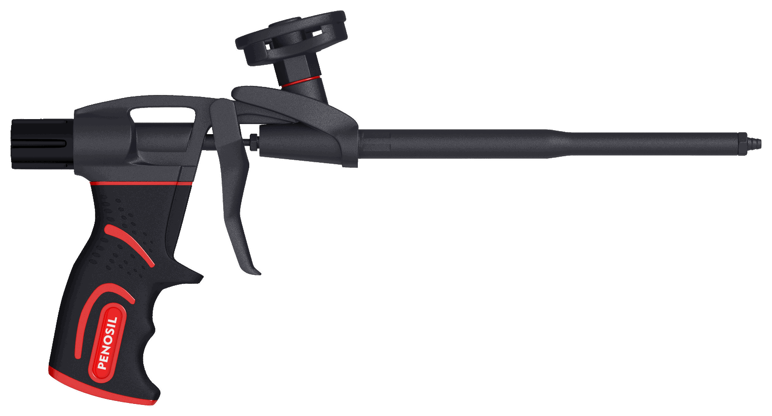 Montažinių putų pistoletas PENOSIL S1, 18 cm vamzdis, teflono danga-0