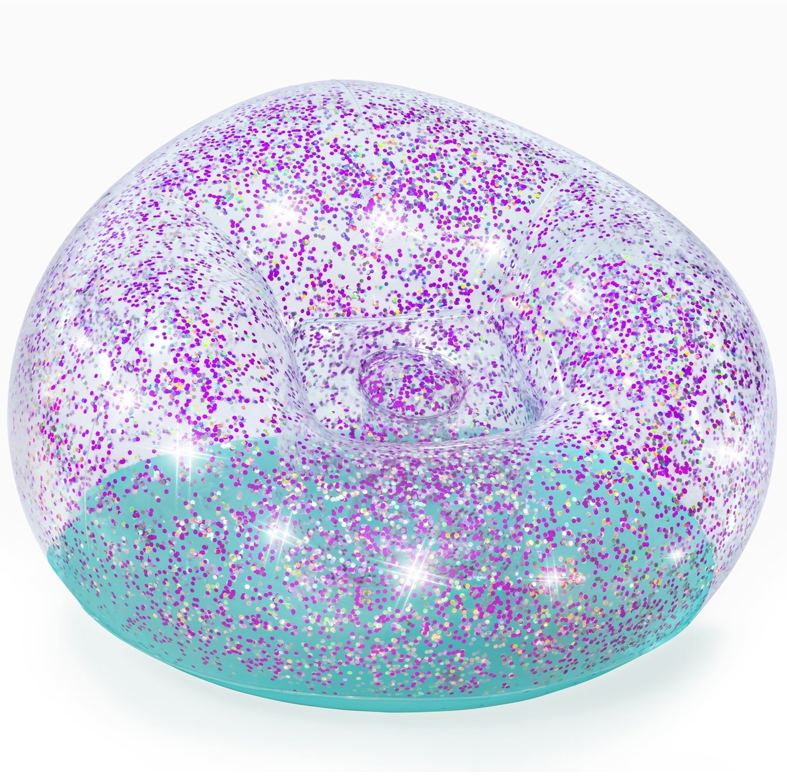 Pripučiamas fotelis BESTWAY Glitter Dream, 114 cm x 112 cm-0
