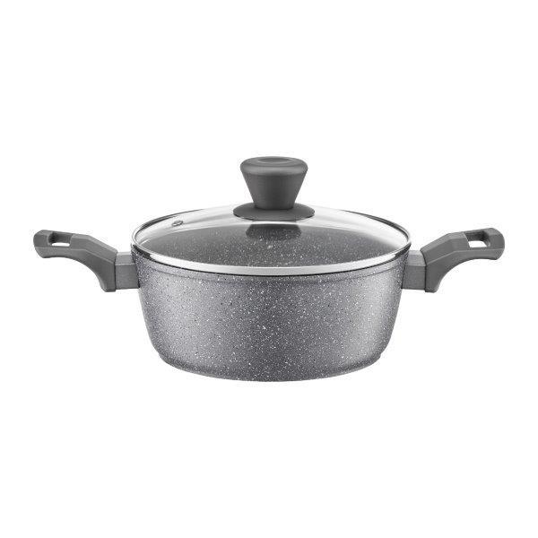 Puodas AMBITION SILVERSTONE, aliuminis, su dangčiu, tinka ir indukcinei viryklei, ø 20 cm., 2 L-0