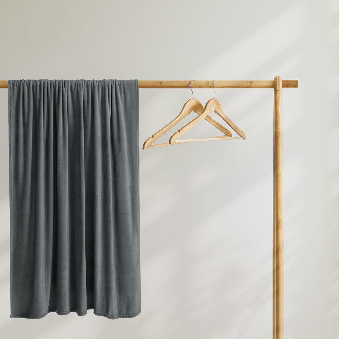 Pledas DecoKing Mic, 70x150 cm, tamsiai pilka - 4