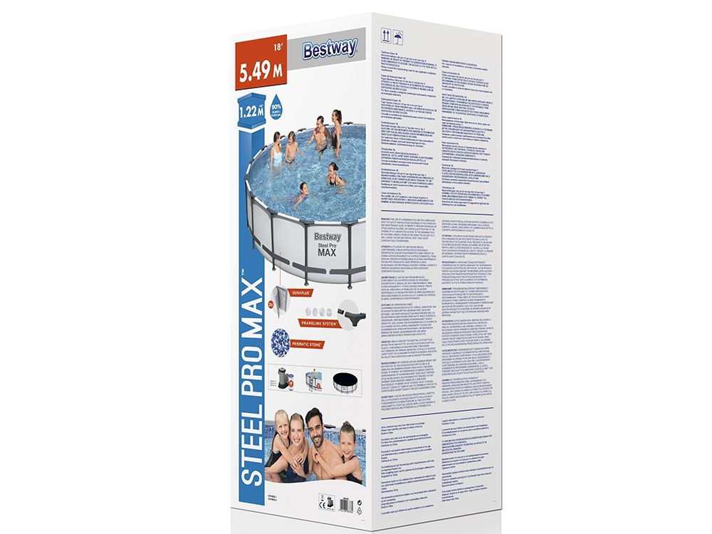 Karkasinis baseinas Bestway Steel Pro Max 549x122 cm, su filtru - 8