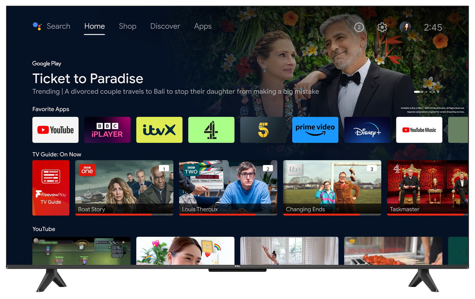 Televizorius TCL V6B 55V6B, Mini LED, 55 " - 3