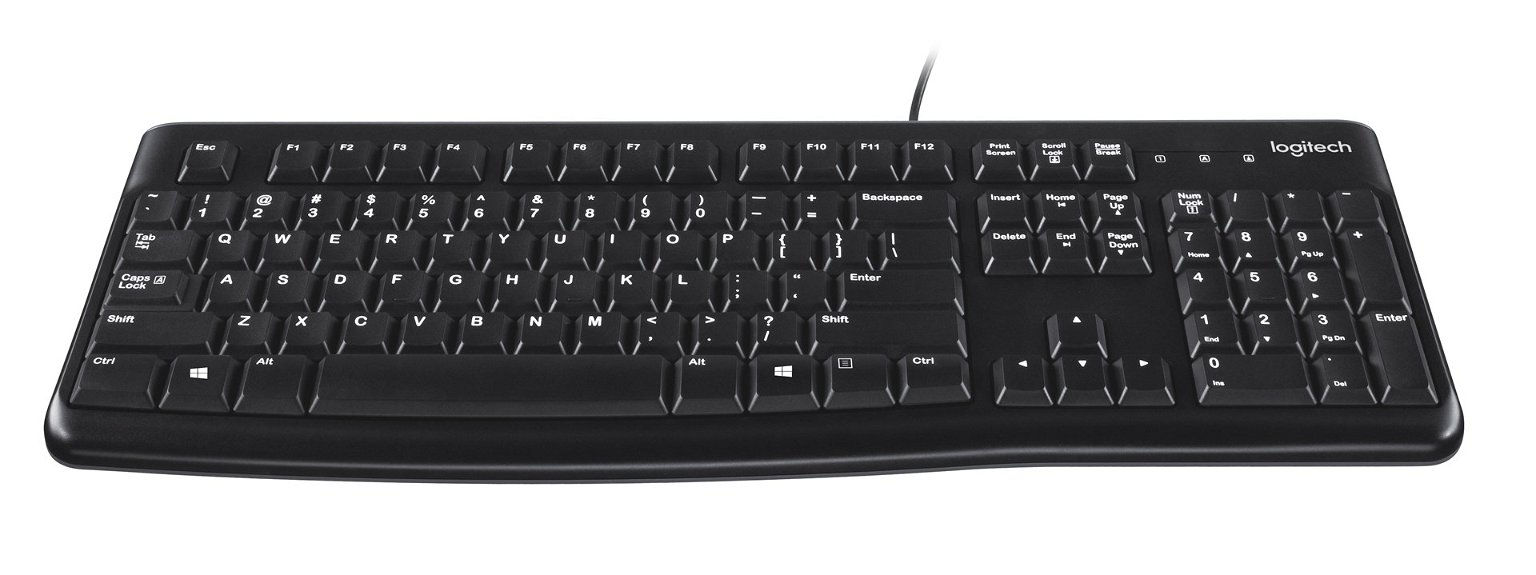 Klaviatūra Logitech K120, EN, juoda