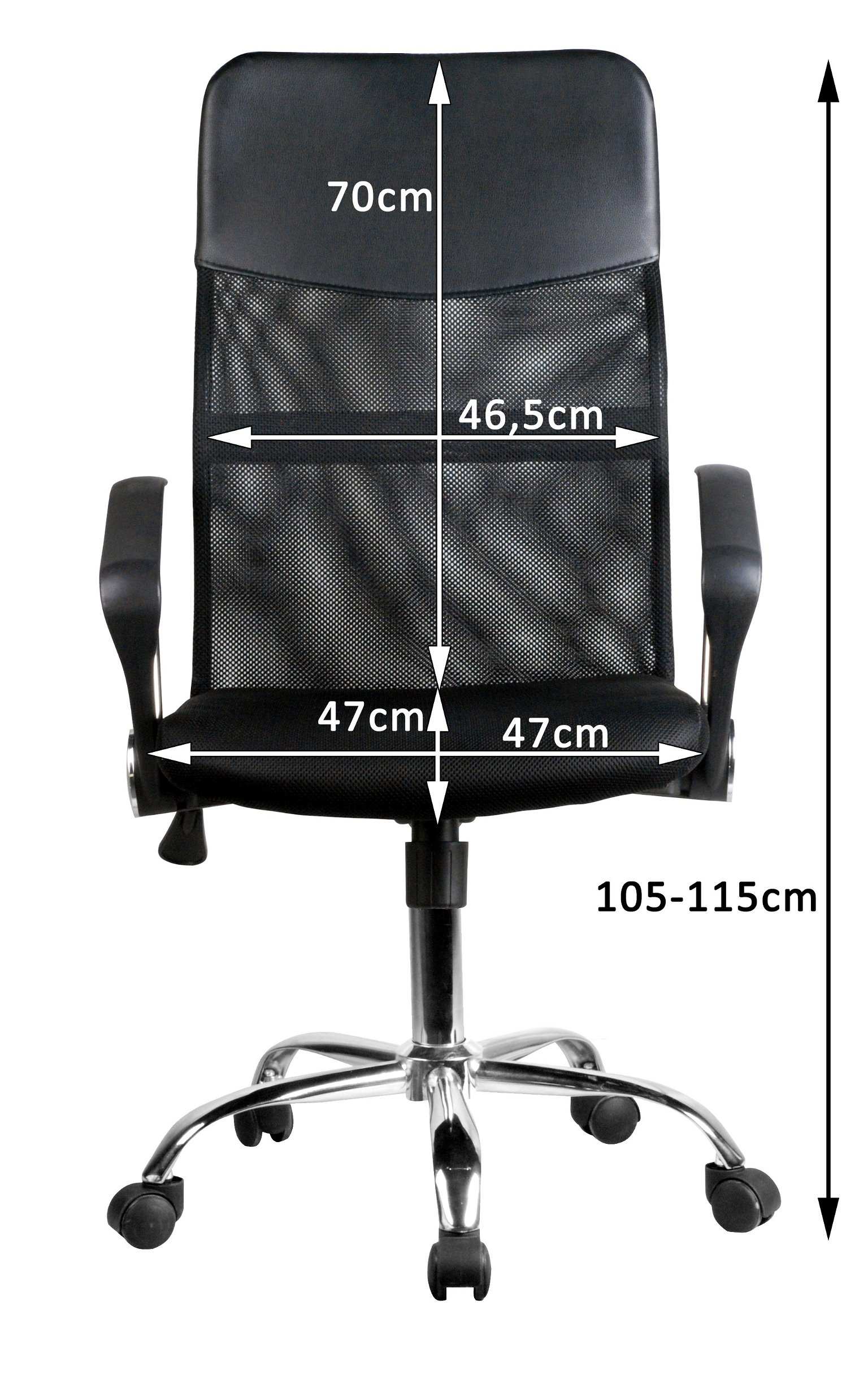 Biuro kėdė OCF-7, juoda/raudona - 2
