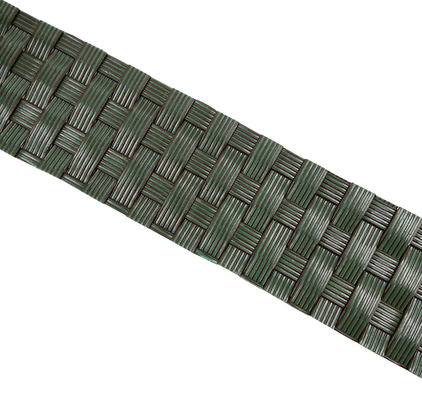 Siaura tvoros juosta MIKKO RATTAN, žalios sp., 4,75 cm pločio, 12,75 m ilgio-1