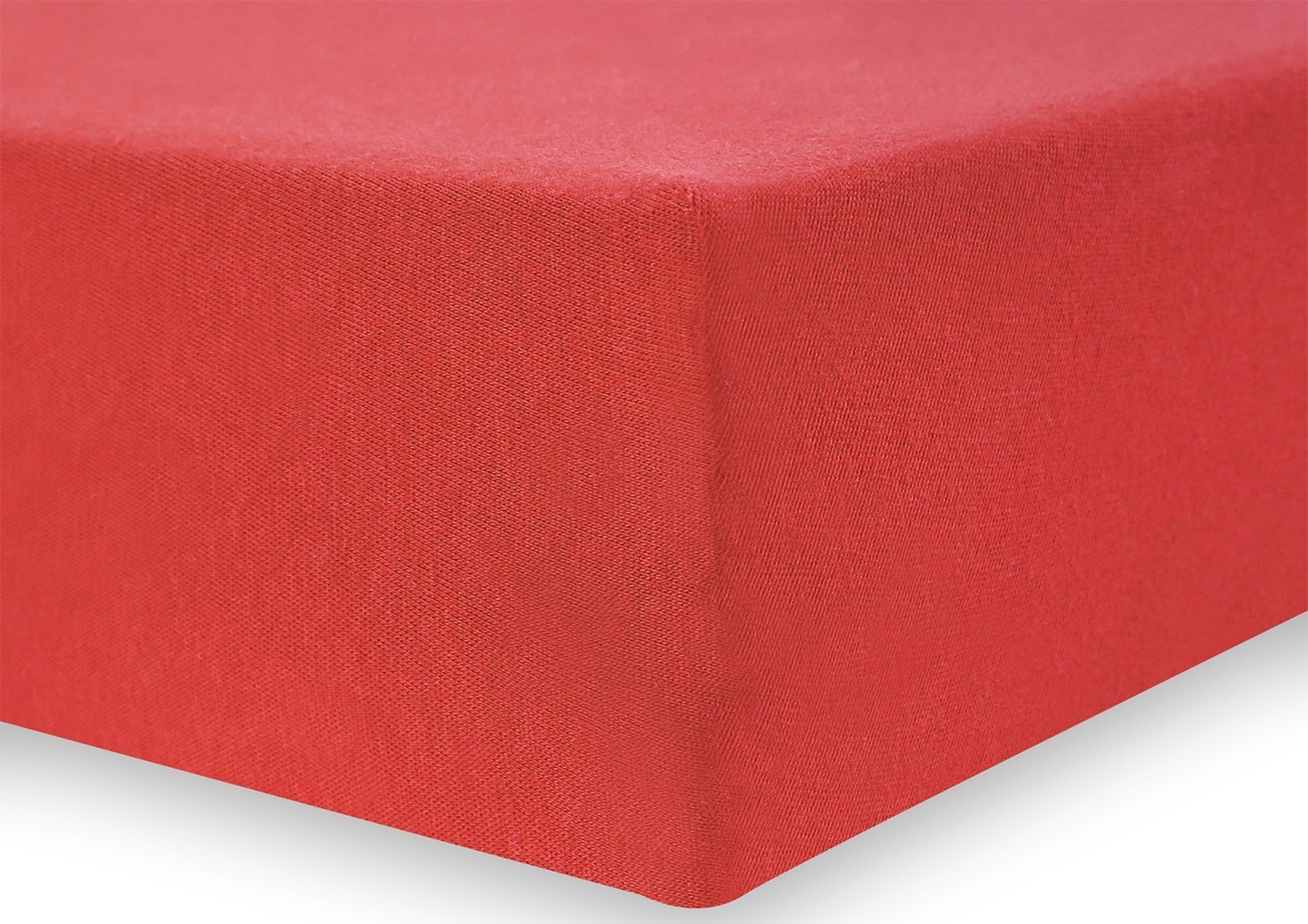 Jersey paklodė su guma Decoking AMBER Red, 200x220 cm - 4