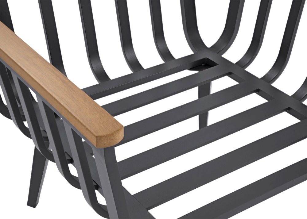 Lauko baldų komplektas STELLA Caffe, Grey - 6