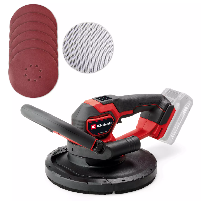 Akumuliatorinis sienų šlifuoklis EINHELL TP-DWS 18/225 Li BL Solo, 18 V, 225 mm, be akumuliatoriaus-0