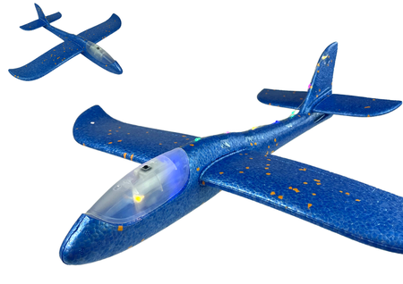Didelis lėktuvas iš putplasčio, mėlynas - 2