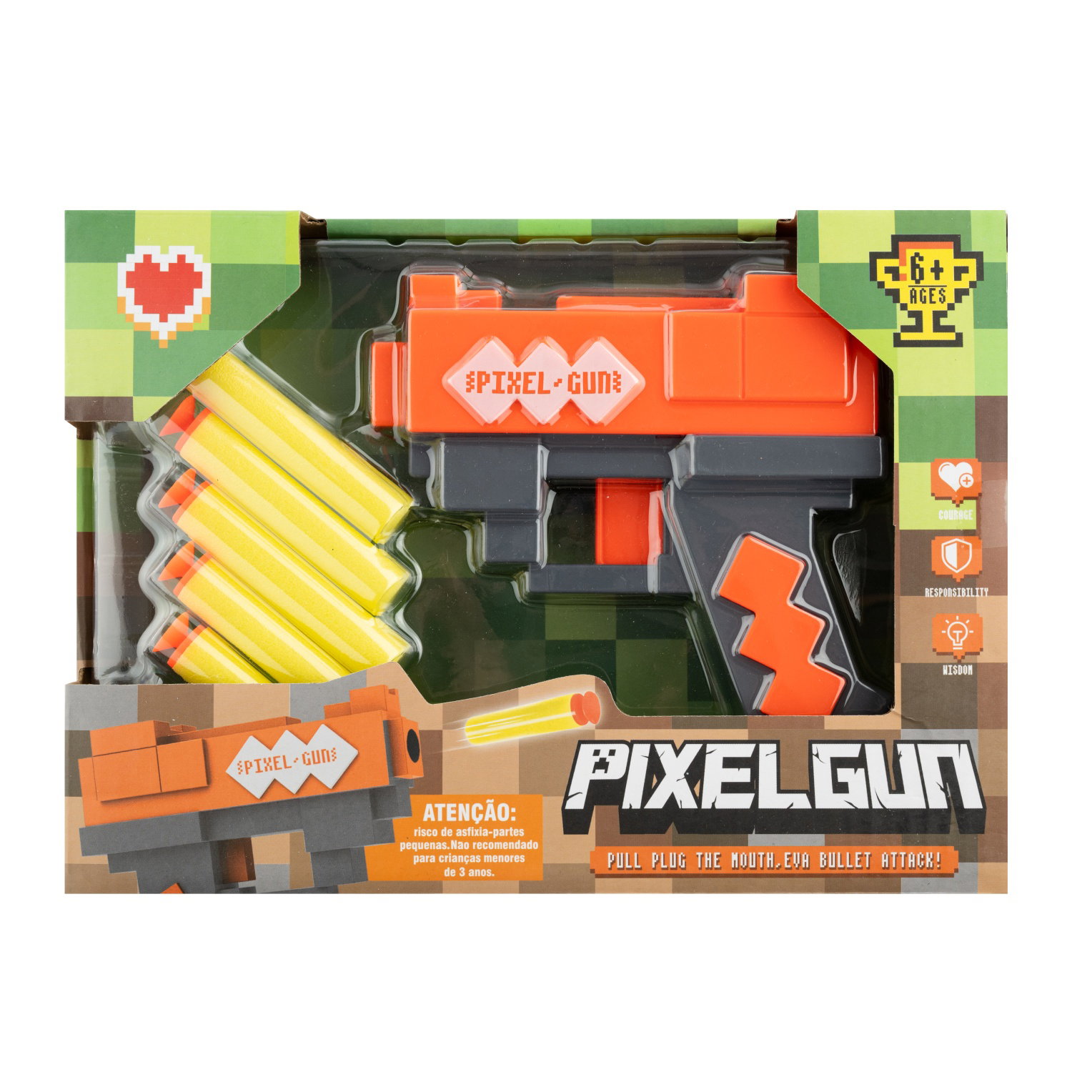Žaislinis šautuvas su minkštomis kulkomis Pixelgun-0