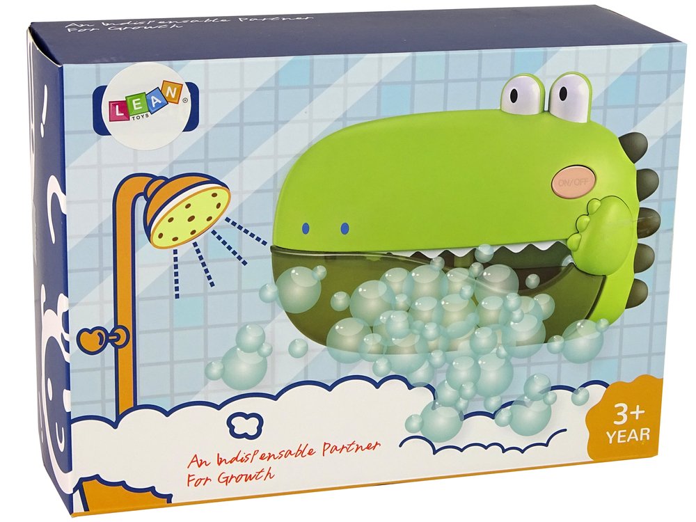 Muilo burbulų žaislas maudynėms "Dinozauras", žalias - 7
