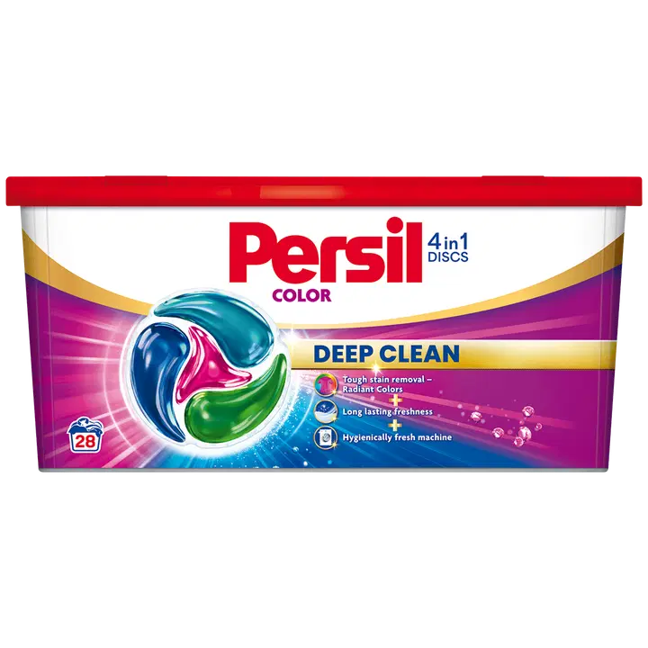 Skalbimo kapsulės PERSIL DISCS Color,  28 vnt