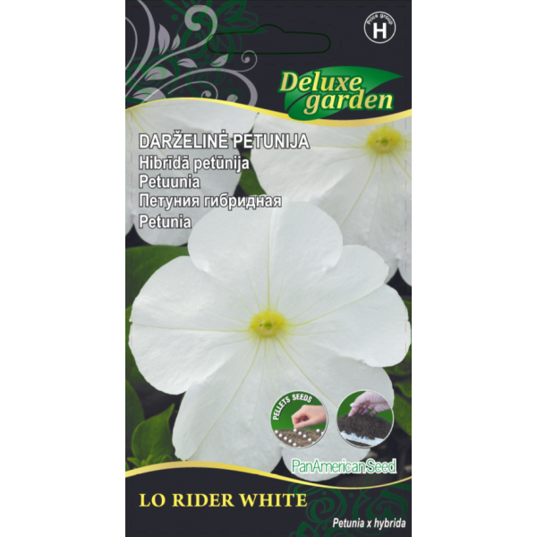 Darželinių petunijų sėklos LO RIDER WHITE, 10 vnt-0