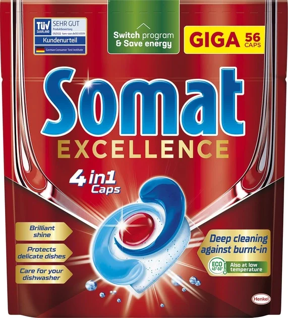 Indaplovių kapsulės SOMAT Excellence, 56 vnt.
