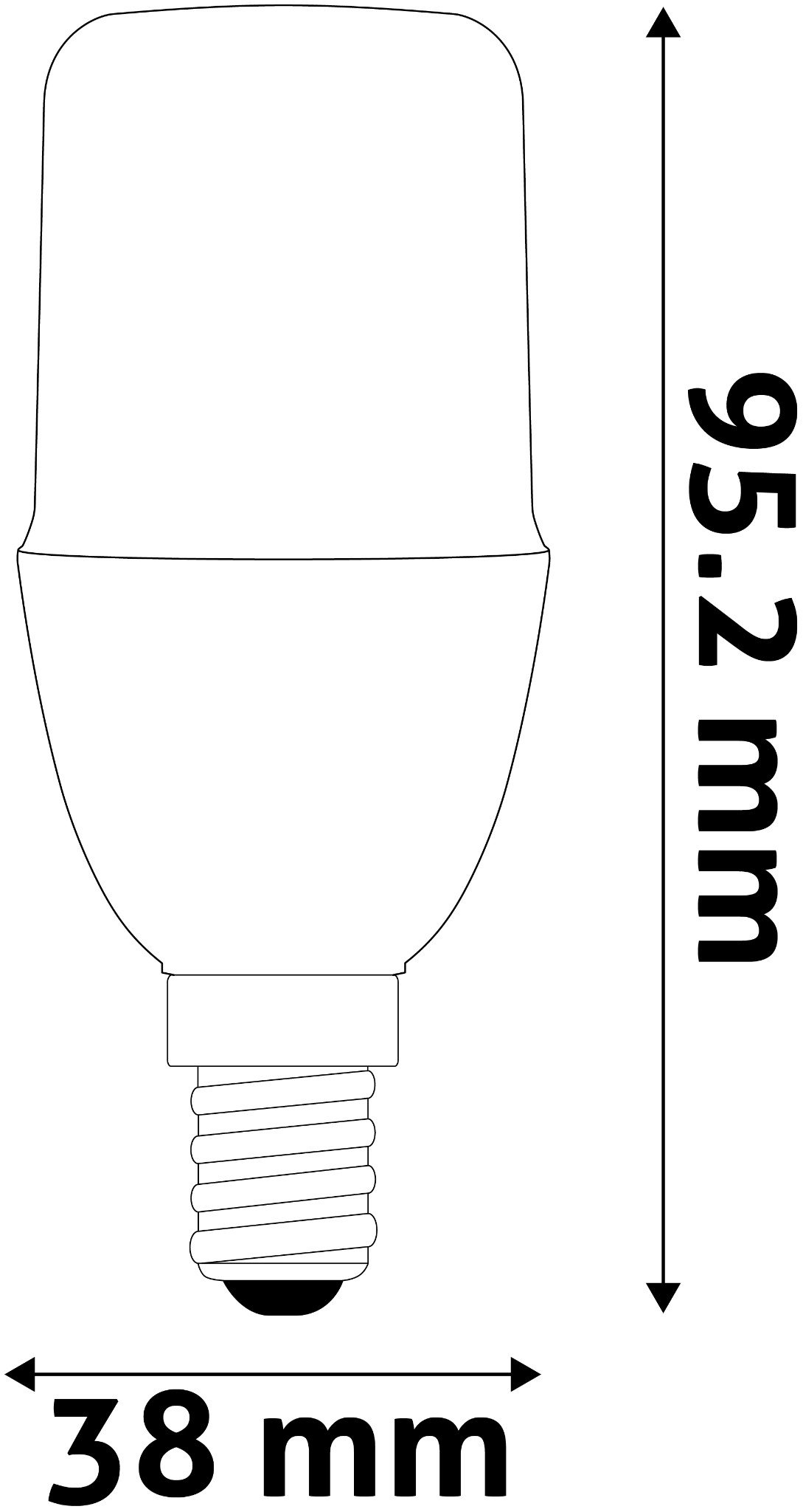 LED lemputė AVIDE, E14, T37, 7W (=60W), 6400K, 220-240V, 806 lm, 220° - 3