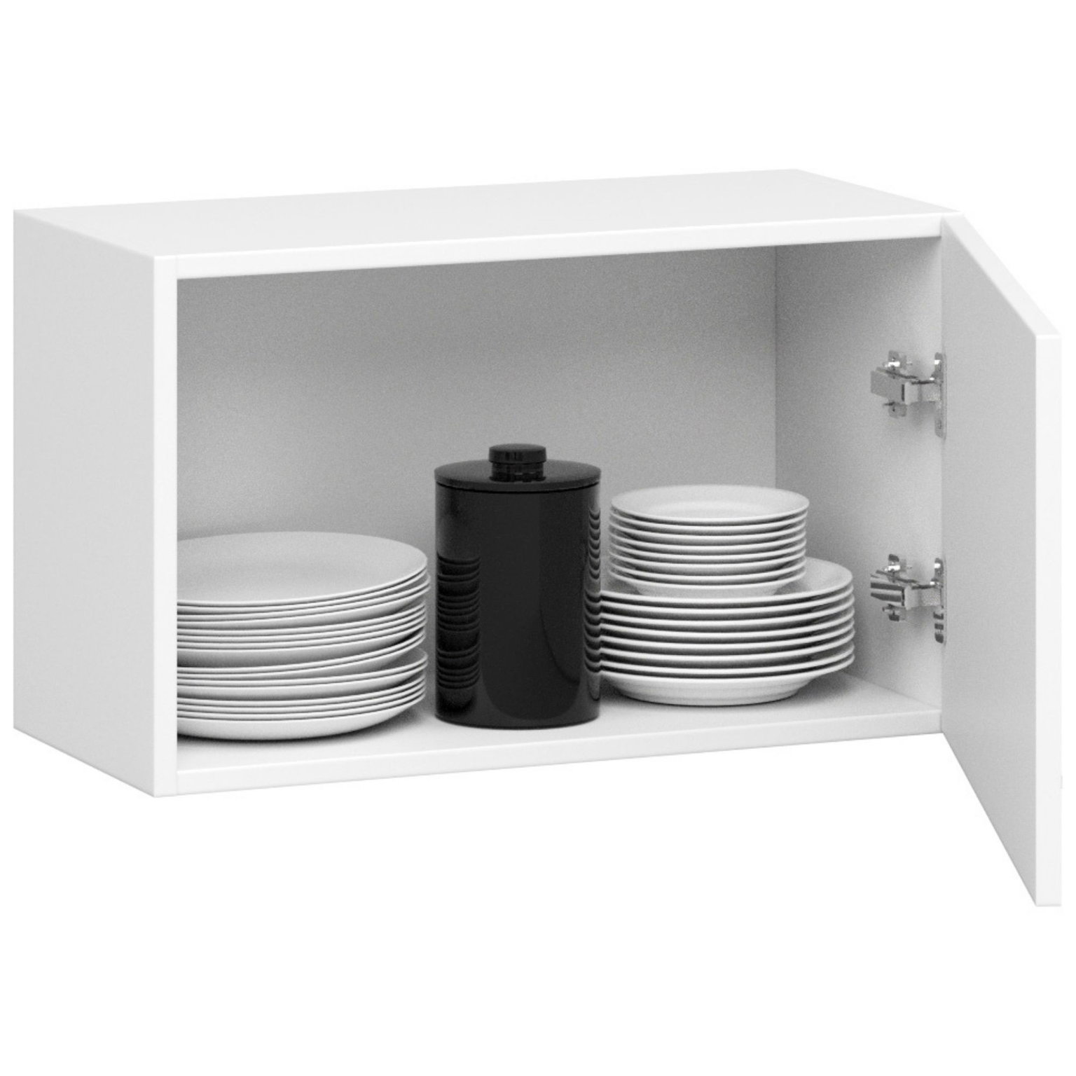 Pakabinama virtuvės spintelė OLIVIA W, 60cm balta-1