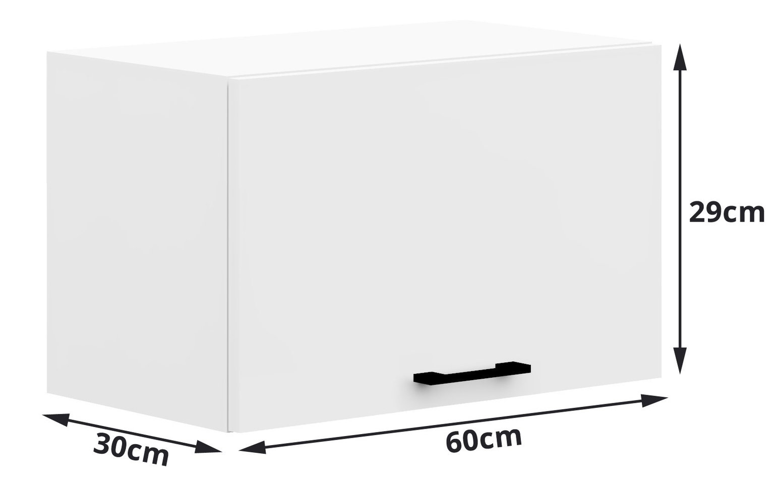 Pakabinama virtuvės spintelė OLIVIA W, 60cm balta - 4