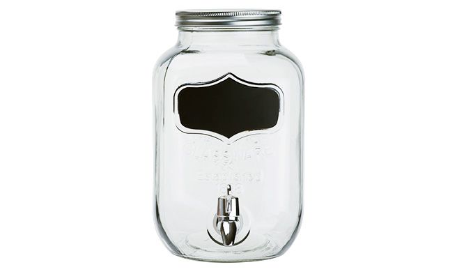 Stiklinis ąsotis su kraneliu, 4,5 l-0