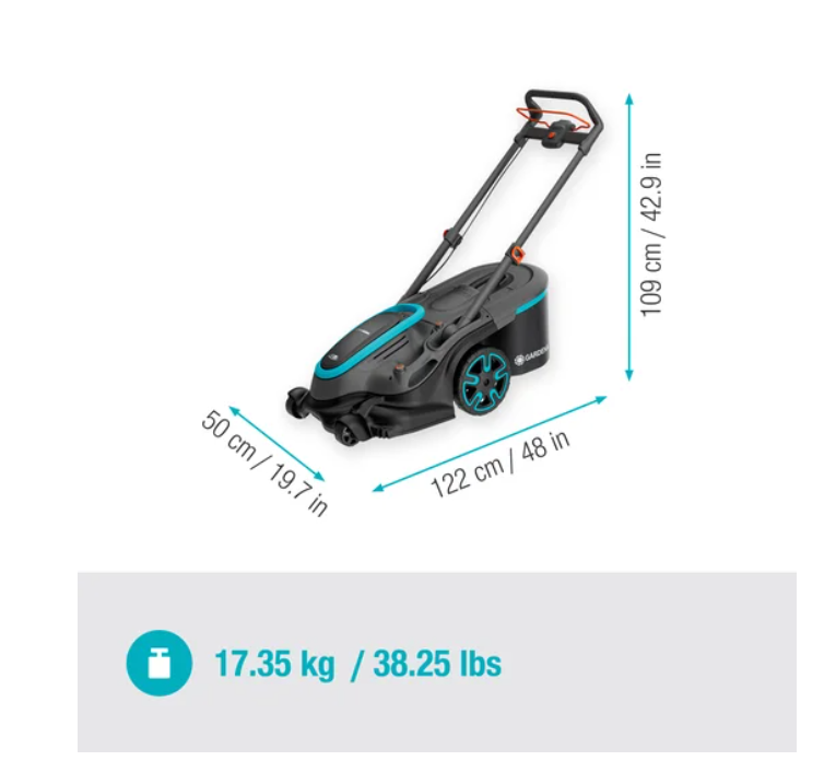 Akumuliatorinė vejapjovė GARDENA PowerMax Duo 46/36V P4A, 2 x 18 V, 2 x 4,0 Ah, 46 cm, 50 l - 5