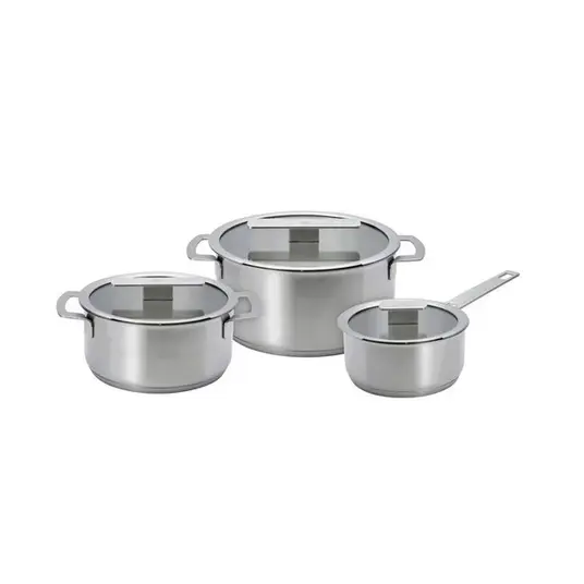 Puodų rinkinys ELECTROLUX COOKWELL ESSENTIAL, 1,4/2,8/5,1 L, 3 vnt.