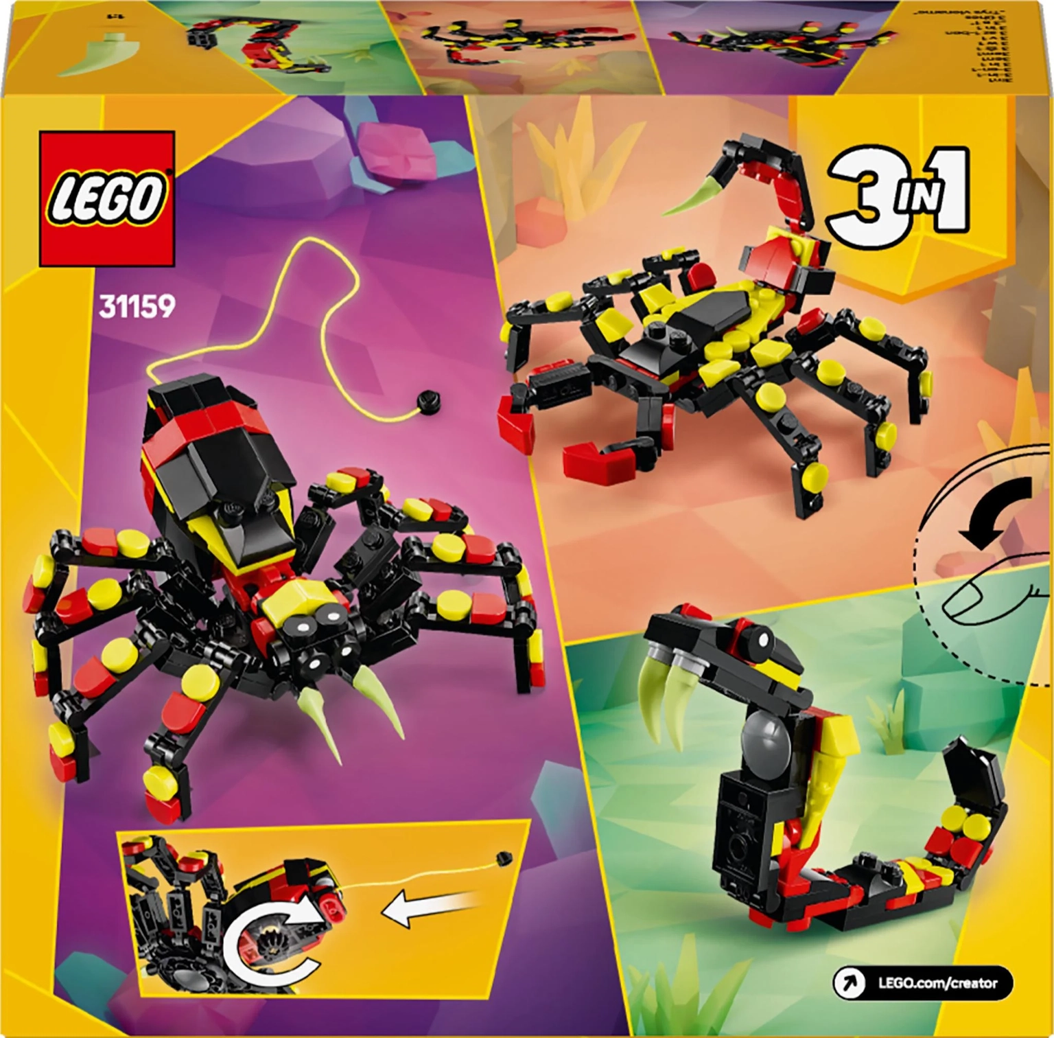 Konstruktorius LEGO Creator Wild Animals: Surprising Spider - 2