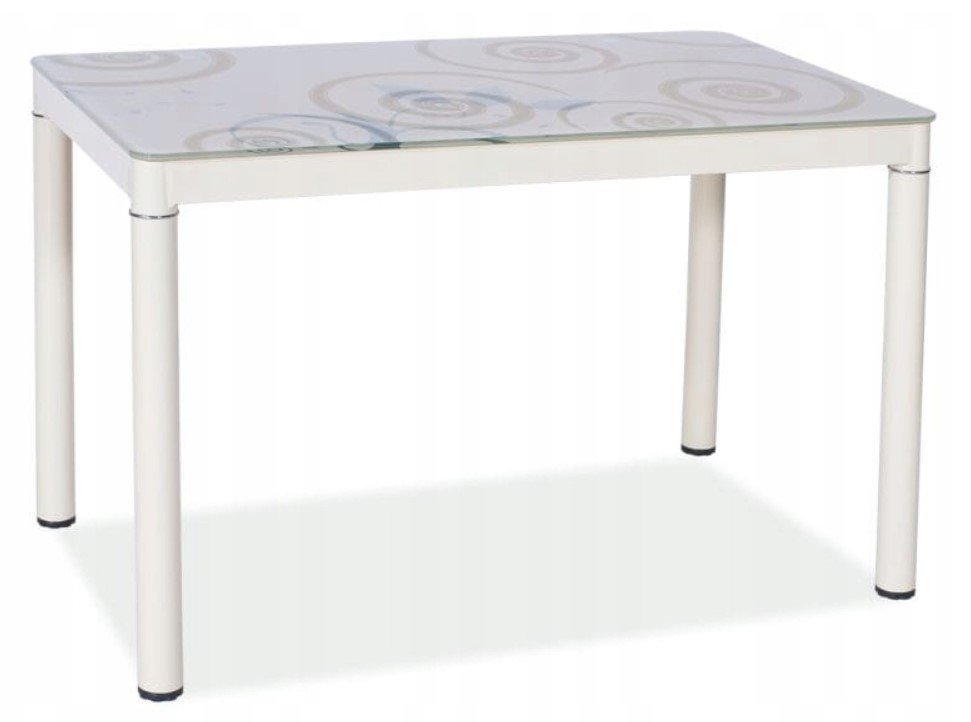 Valgomojo stalas DAMAR II, 80 x 60 cm, kreminė - 2