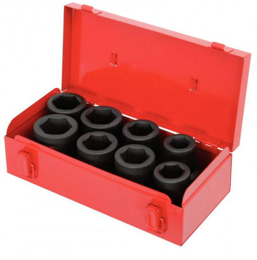 Smūginių galvučių komplektas KS Tools 1'' 27-38mm 8vnt
