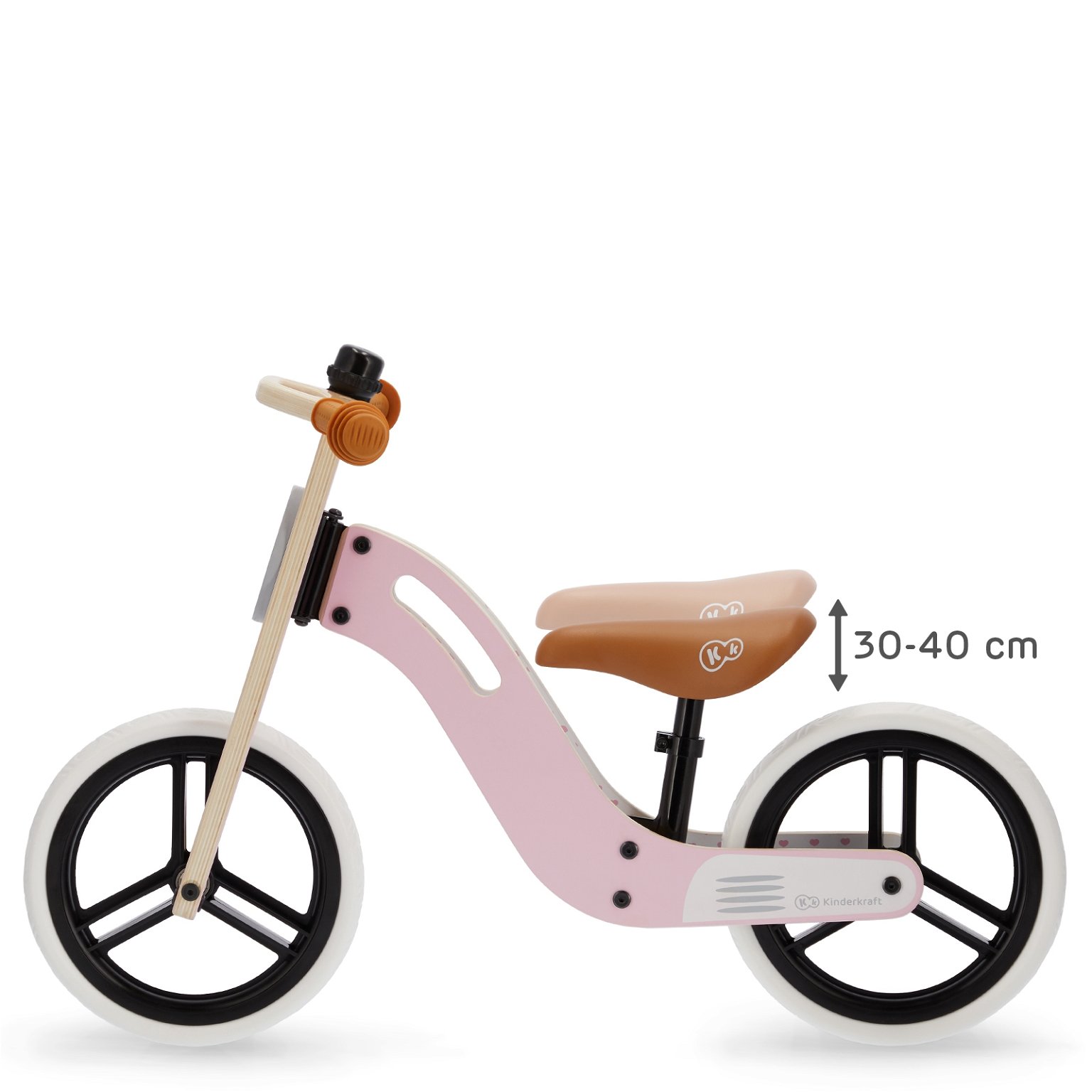 Balansinis dviratis KINDERKRAFT Uniq, rožinis, 12'', - 5