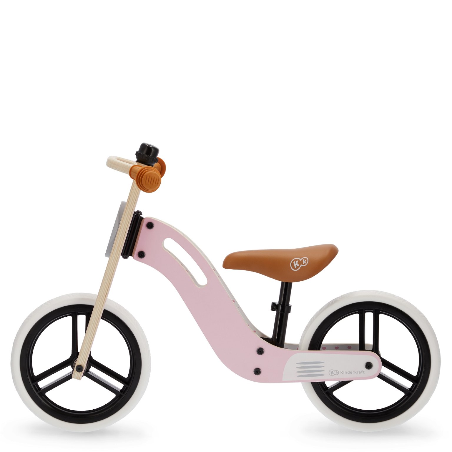 Balansinis dviratis KINDERKRAFT Uniq, rožinis, 12'', - 2