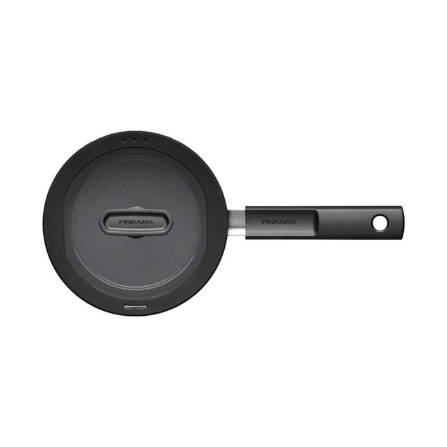 Keraminis prikaistuvis nepridegančia danga FISKARS HARD FACE, su dangčiu, 1,8 l - 3