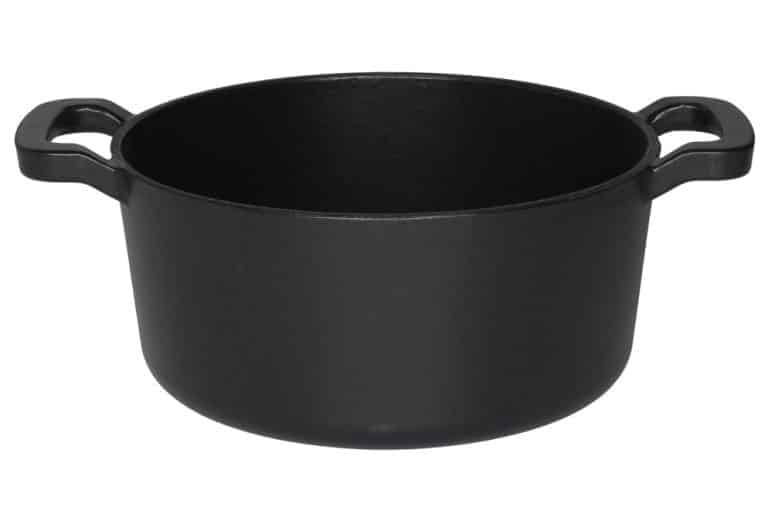 Ketaus puodas - troškintuvas MAKU, emaliuota danga, juodos sp., ø 30 cm, 3,3 L-1