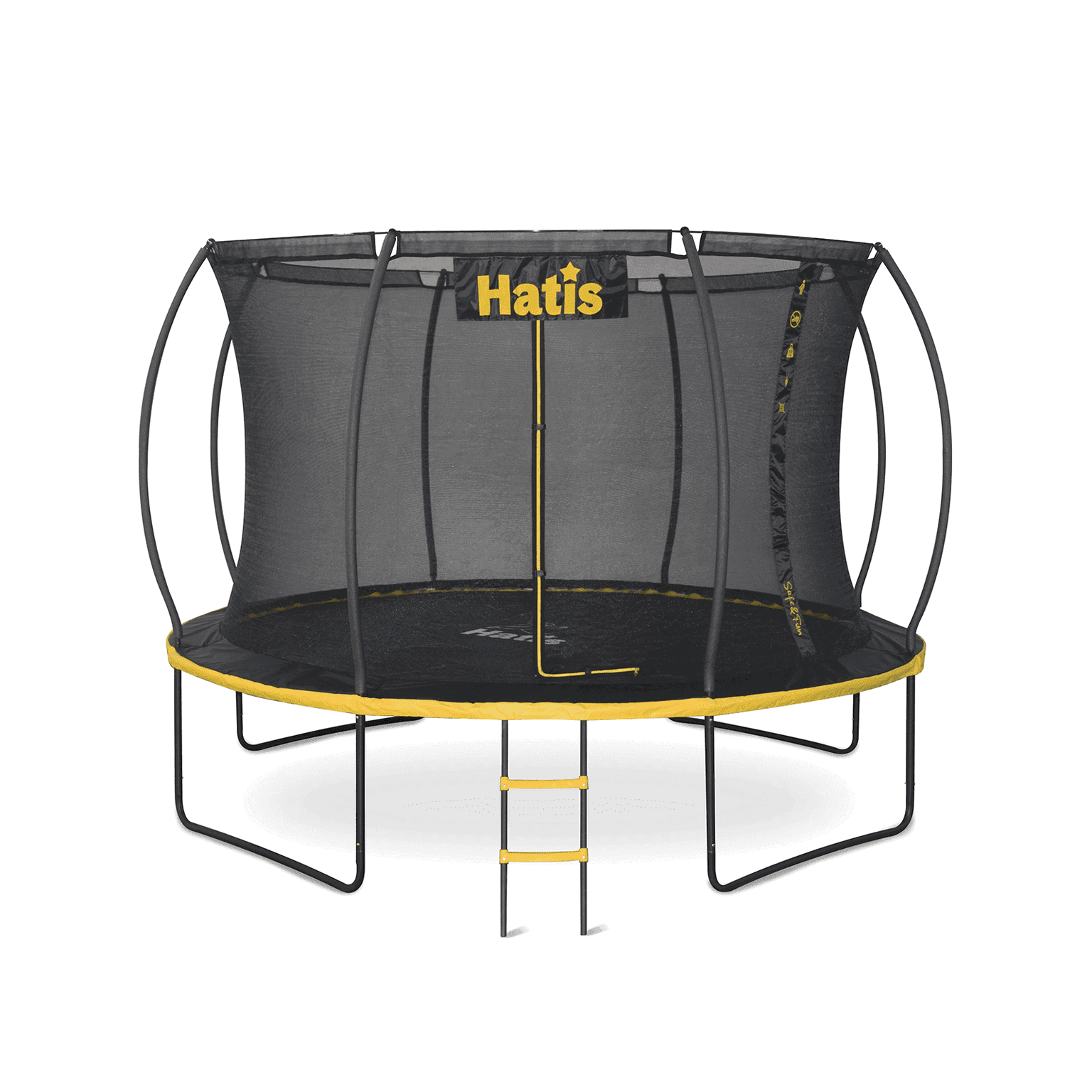 Batutas HATIS 3,66 m. su vidiniu apsauginiu tinklu ir laipteliais-0