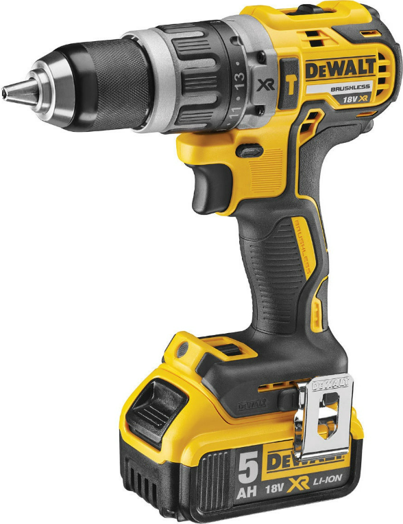 Smūginis gręžtuvas su akumuliatoriumi Dewalt DCD796P2, 18 V, 5 Ah - 2