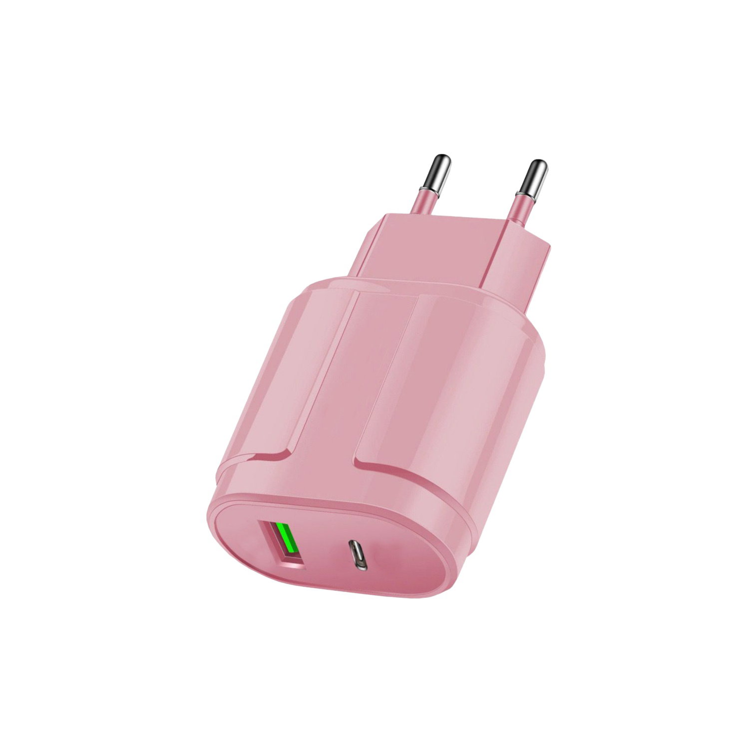 Sieninis įkroviklis, USB ir type-C, 2 - jų spalvų - 3