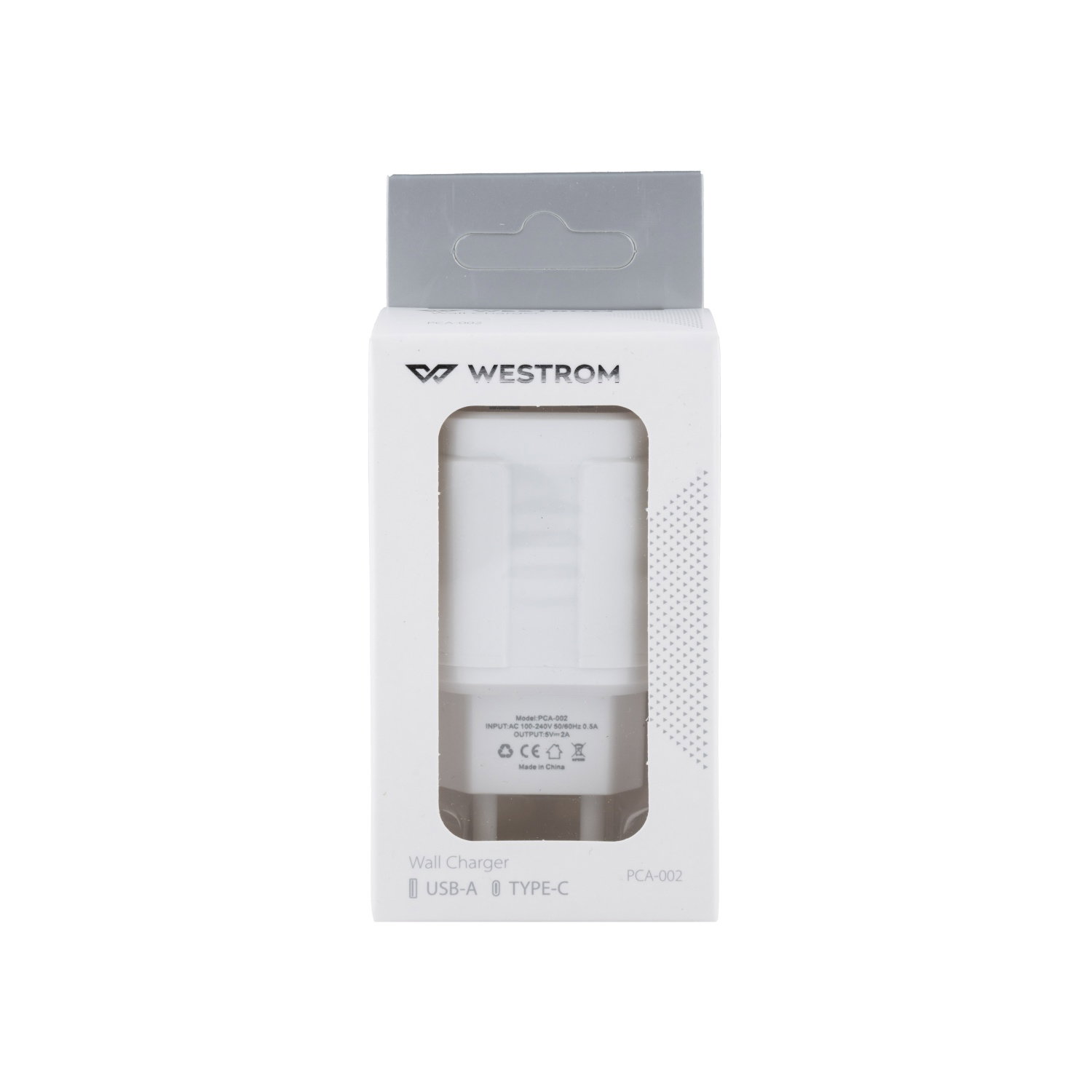 Sieninis įkroviklis, USB ir type-C, 2 - jų spalvų-1