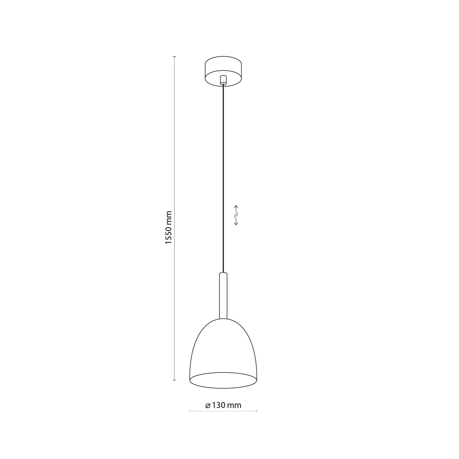 Pakabinamas šviestuvas TK LIGHTING NORD 1, 1xE27  LED 15W-1