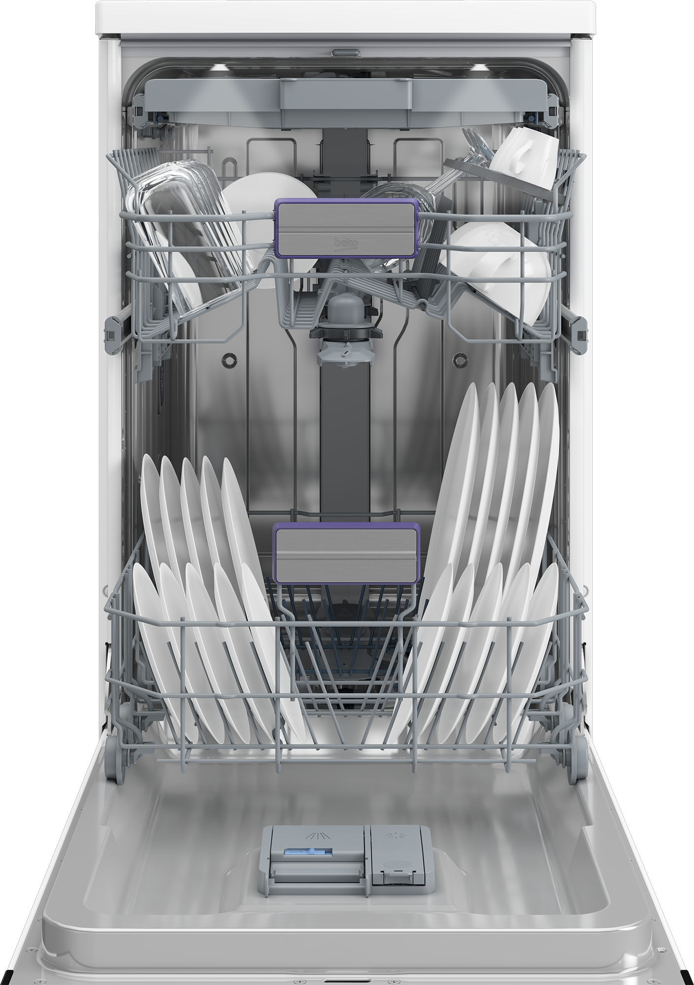 Laisvai pastatoma indaplovė BEKO BDFS26120WQ, 45 cm, 3 krepš. - 3