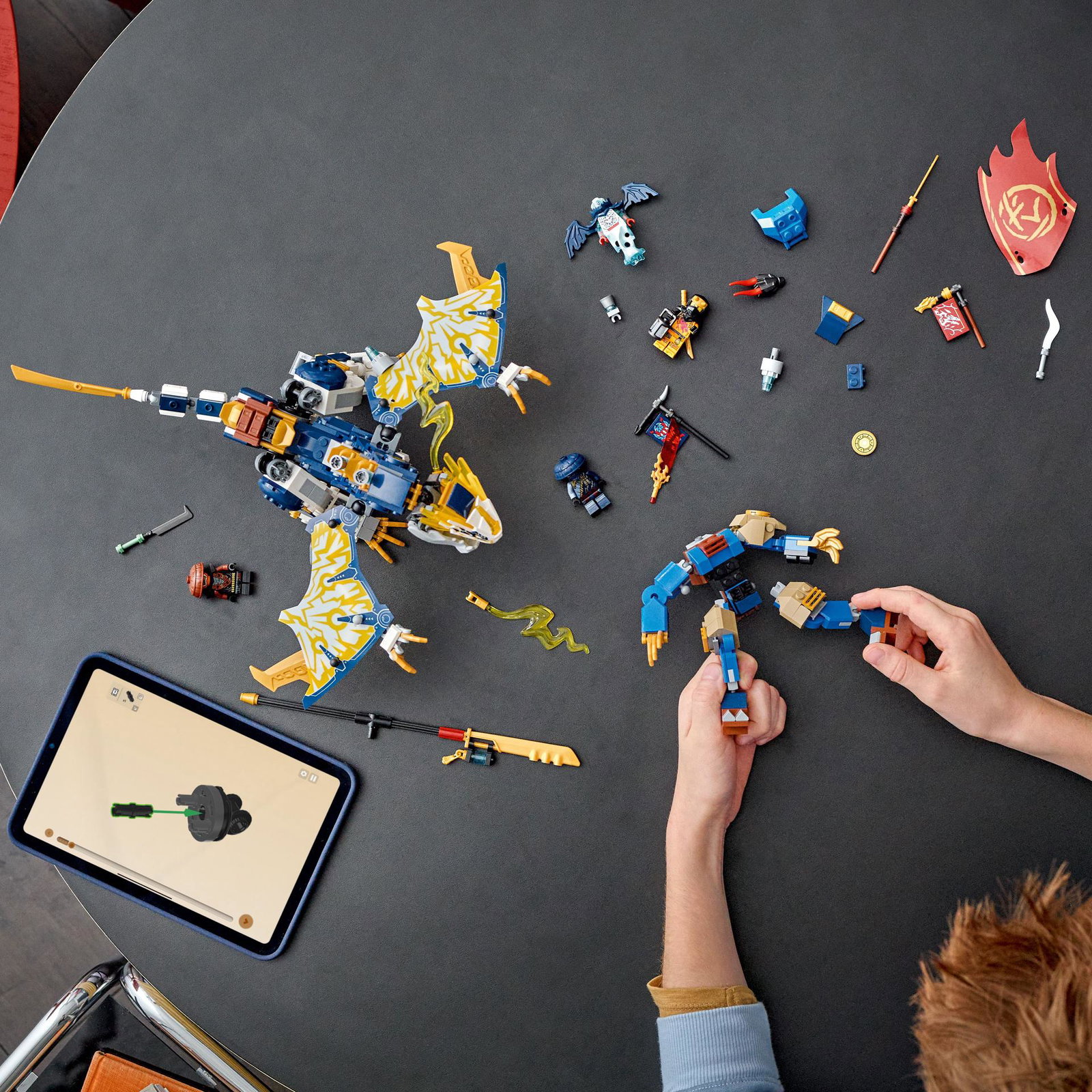 Konstruktorius LEGO® Ninjago Rogue's Mech Dragon Rider, 71843
