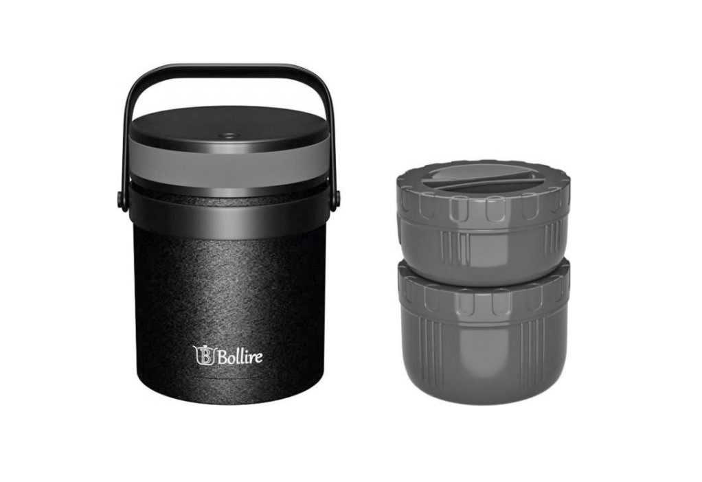 Nerūdijančio plieno termosas maistui BOLLIRE BR-3506, 1 L-0