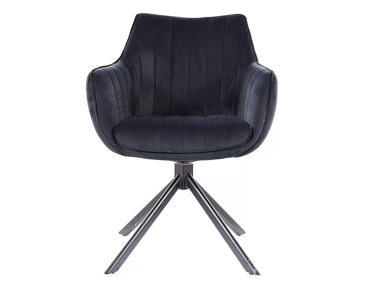 Kėdė AZALIA VELVET,  juoda/juoda - 3