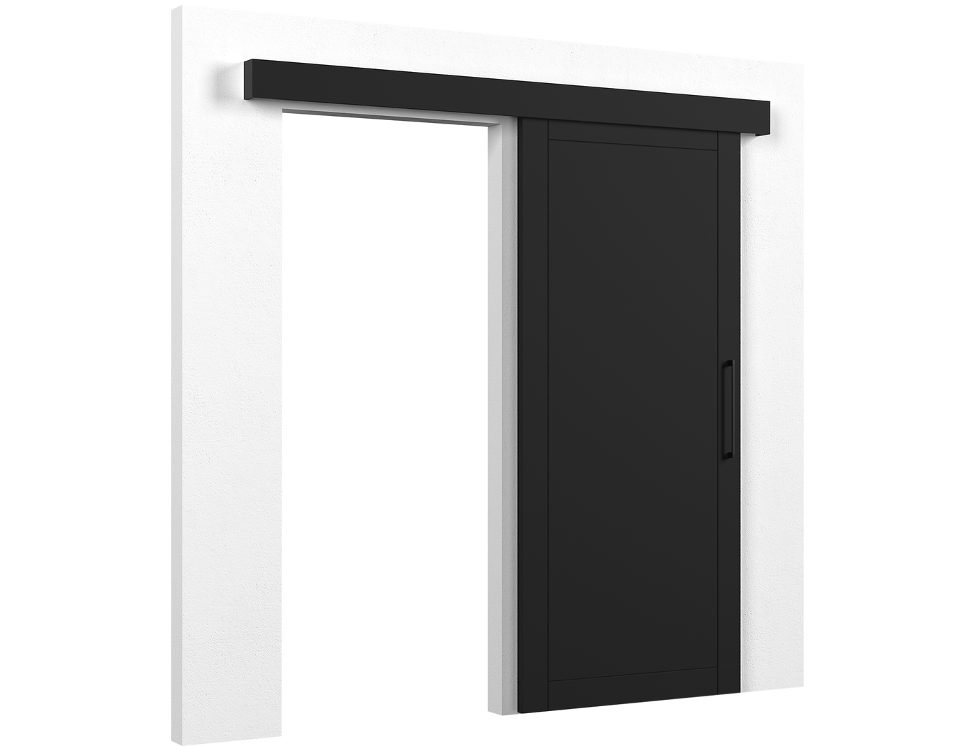 Stumdomos durys Charlise 90 x 204 cm, juoda-0