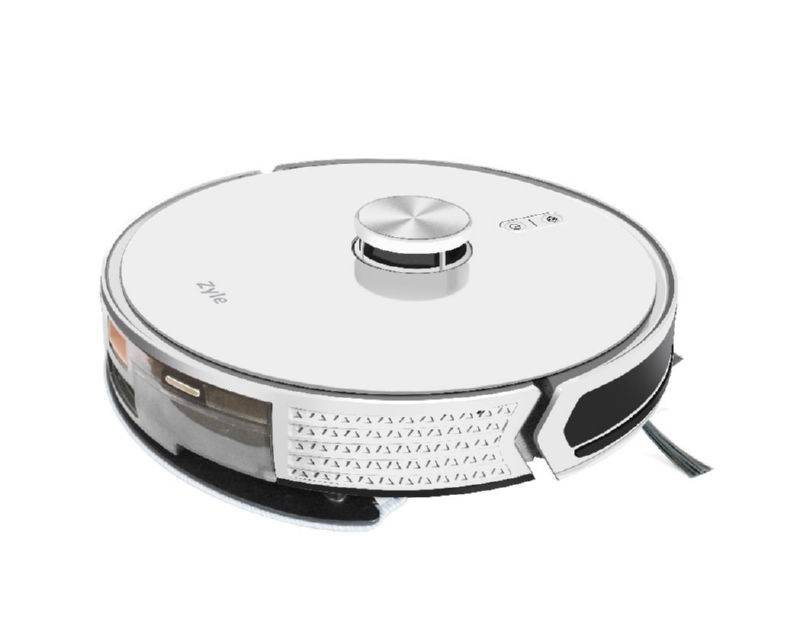 Dulkių siurblys - robotas Zyle ZY520RVW su dulkių išpylimo stotele, baltas - 3