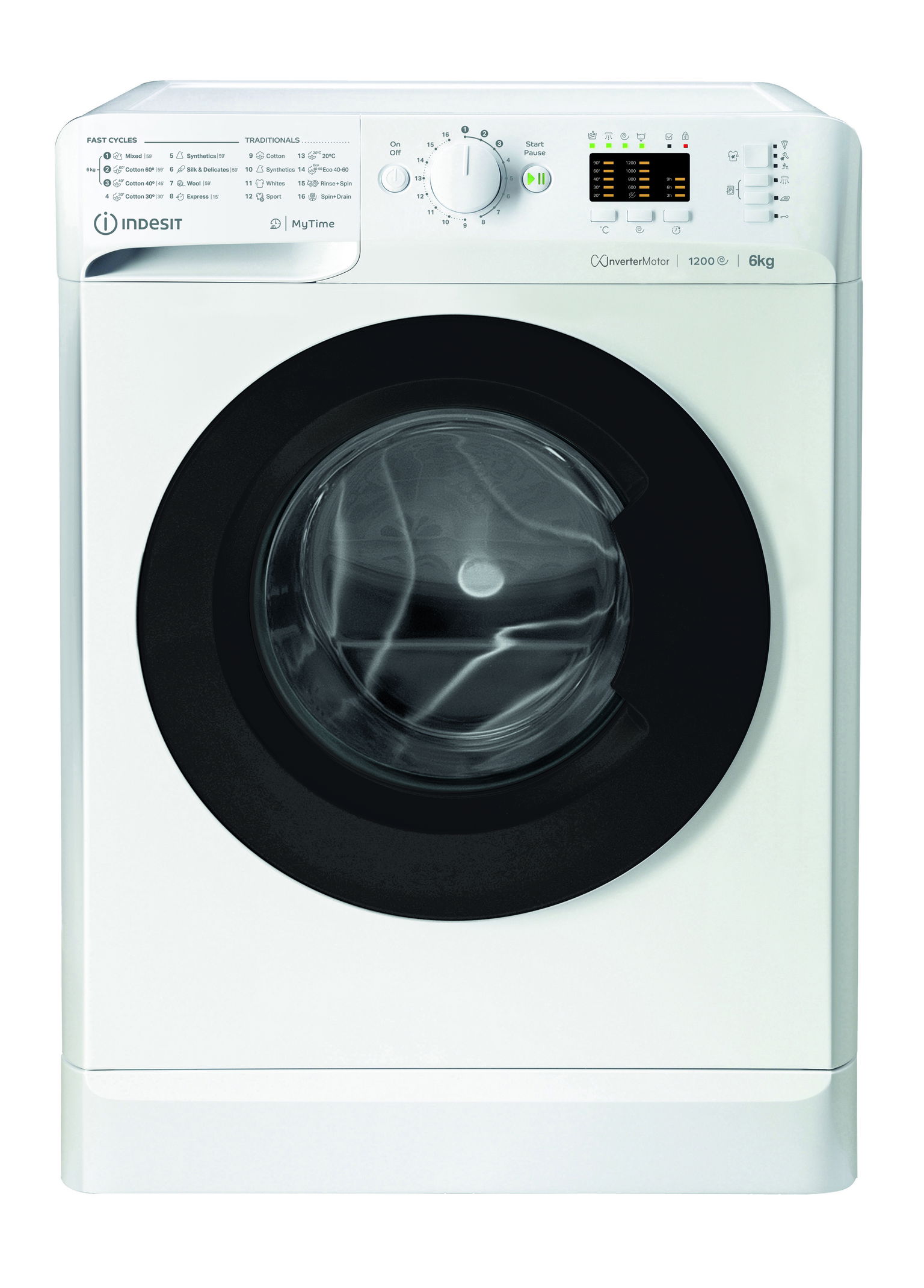 Skalbimo mašina INDESIT MTWSA 61294 WK EE, 6 kg - 1