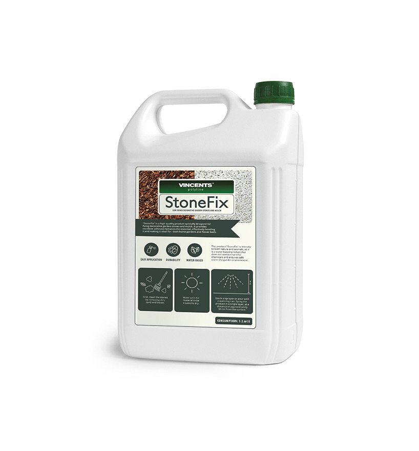 Skaldos ir mulčio tvirtinimo priemonė Vincents Stonefix, 5l-0