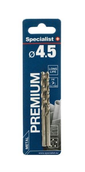 Metalo grąžtas SPECIALIST+ Premium, 4,5 mm, HSS, 2 vnt. - 3