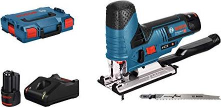 Akumuliatorinis siaurapjūklis BOSCH PRO GST 12V-70, 12 v (L-BOXX, 2x Li-ion 3.0Ah)-0