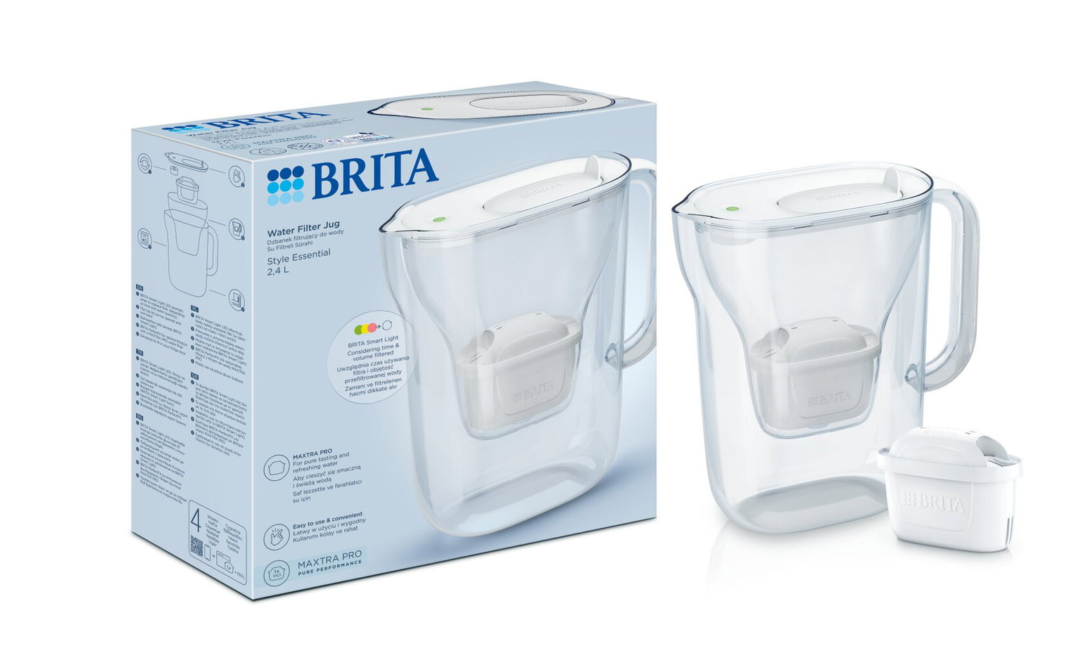 Vandens filtravimo indas BRITA STYLE ESS MXPRO, 2,4 l, baltos sp.-0